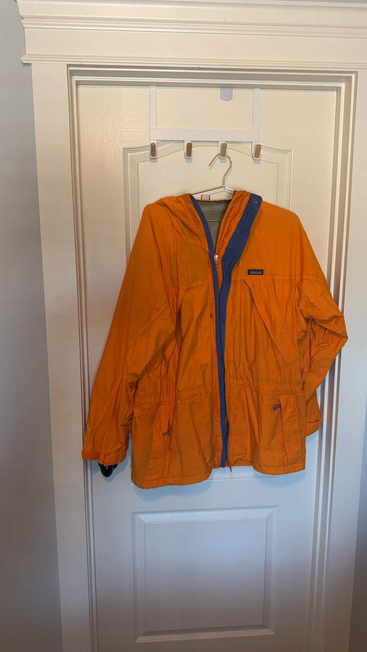 Patagonia Windbreaker Jacket Unisex XL Orange